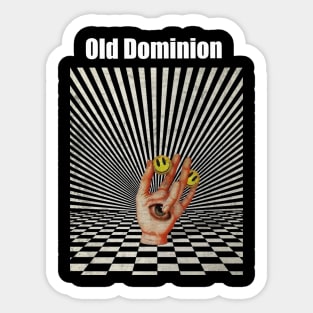 Illuminati Hand Of Old Dominion Sticker